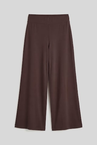 Kahverengi Comfort Fit Geniş Paça Korsajlı Palazzo Kadın Pantolon - 94681