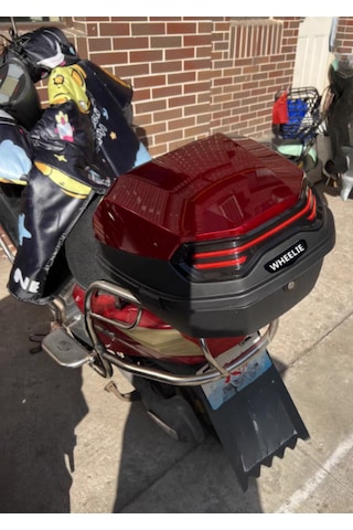Wheelıe Xt08-br 32 Litre Motosiklet Arka Çanta Koyu Kırmızı