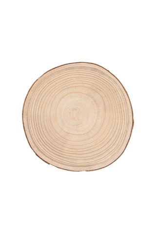 Lexroo Paulownia Metal Ayaklı Kaide, 28 Cm, Doğal Ahşap Rengi Standart