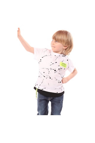 Toontoy Kids Toontoy Erkek Çocuk Baskılı Tişört Açık Lila