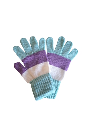 Garson Beden Kız Çocuk Eldiven Suyeşili 8-12 Yaş Su Yeşili
