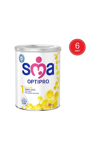 Sma Optipro 1 Probiyotik Bebek Sütü 800 G 6 Adet