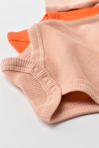 Rebebe Babycosy Modal 2 Li Uzun Kollu Bebek Badi - Bebek Body - Csym1131 (544739532) Turuncu