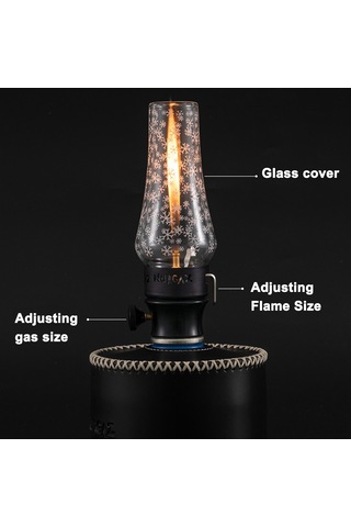 Ranyeek Taşınabilir Kamp Lambası - Ayarlanabilir Parlaklık, Gazlı Tip, Kar Desenli, Outdoor Işık 5KSM7990XEER