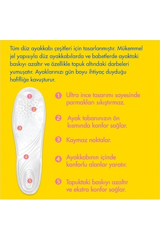 Scholl Gel Activ Alçak Topuklu Ayakkabılar İçin Tabanlık