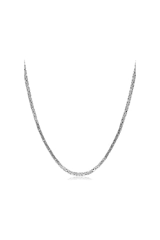 Erkek Kral Gümüş Zincir Kolye 2 Mm 60 Cm
