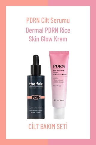 The Fair. Pdrn Somon Dna Serum & Pirinç Pdrn Krem Cilt Yenileme Ve Yaşlanma Karşıtı İkili Bakım Seti