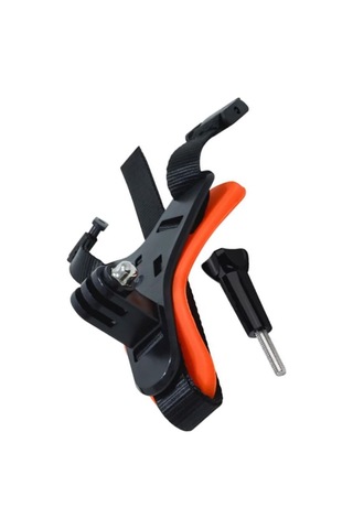 Prepare Aksiyon Kamera Ve Telefon Tutucu Set Kask İçin Alt Çene Bağlantı Aparatı Turuncu