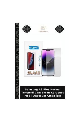 Samsung Uyumlu A8 Plus Normal Temperli Cam Ekran Koruyucu Mobil Aksesuar Cihaz İçin