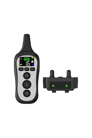 Köpek Tasması Barker, Uzaktan Kumandalı Köpek Eğitmeni Ultrasonik Elektrik Şok Tasması Köpek Eğitim -siyah