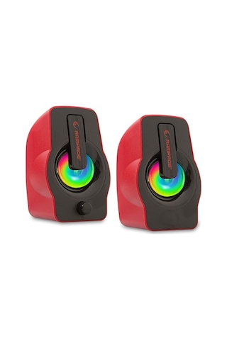 Rampage Rms-G7 Falsetto 1+1 Usb Kırmızı 6W Hoparlör Rgb Ledli