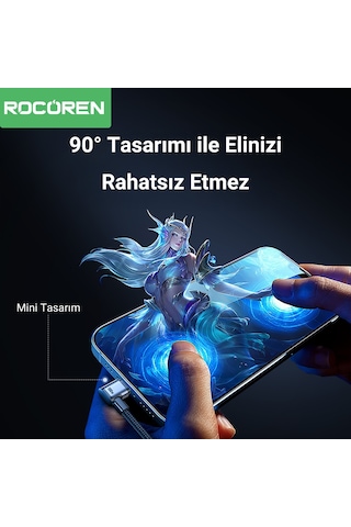 Rocoren 100w Type-c To Type-c 90 Örgülü Pd Hızlı Şarj Ve Data Kablosu 1 Metre