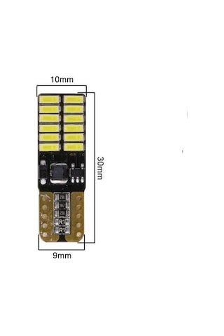 Vw Golf 7 Led Plaka Lambası Ampul Seti T10 24 Led T10 Beyaz Ampul 2 Adet