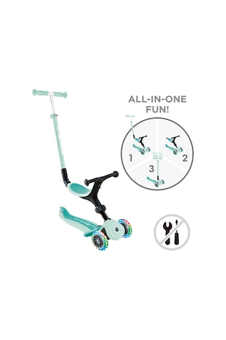 Globber Go Up Active Işıklı Scooter - Koyu Mint