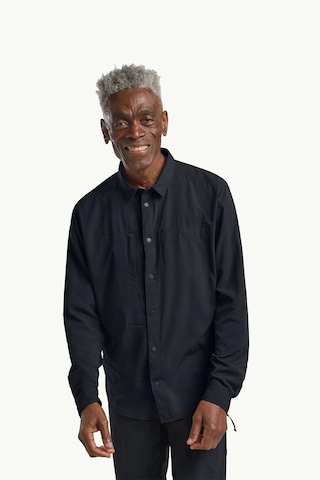 Jack Wolfskin Sierra Canyon Ls Erkek Gömlek Lacivert