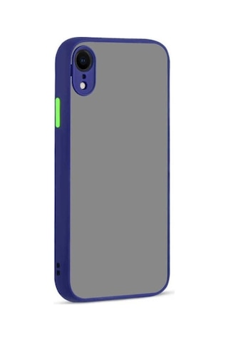 Apple Uyumlu iPhone Xr 6.1 Kılıf Zore Hux Kapak Lacivert