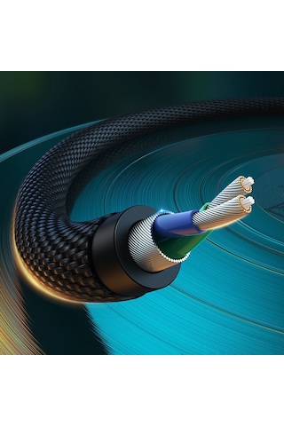 Ugreen 3.5mm To 2 Male Rca Kablo Stereo Audio Adaptör Örgülü Kablo Hi-fi Sound Auxiliary Rca Y Splitter, 2m, 80847