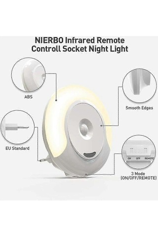 Opulentliving Çocuk Gece Lambası, Bebek Başucu, Uzaktan Kumanda, Çok Renkli, 220-240v Çok Renkli