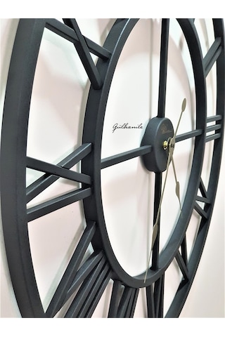 Regal Ultima 2688 B Ferforje 76 Cm. Iskelet Duvar Saati Mat Siyah