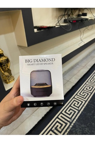 Bıg Dıamond Işıklı Şık Tasarımı Renk Değiştirme Özellikli Bluetoothlu Hoparlör