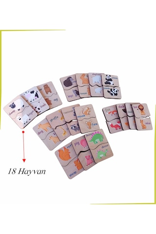 Anne Ve Yavru Hayvanlar Eşleştirme Türkçe-ingilizce