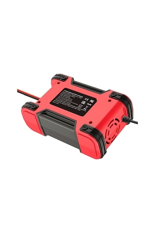 Diğer Foxsur 12v/24v 12a Akü Şarj Cihazı, 7 Aşamalı Darbe Bakım, Kırmızı