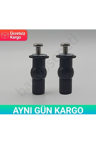 Universal Klozet Kapaği Montaj Dübeli  Kauçuk Siyah