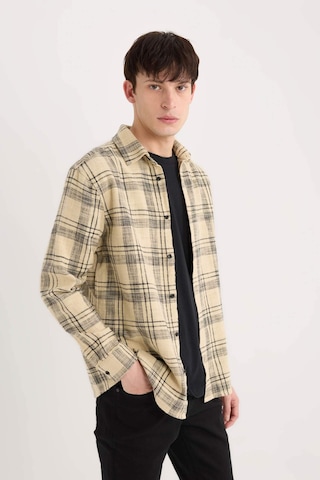 DeFacto %100 Pamuk Regular Fit Kareli Oduncu Flanel Uzun Kollu Gömlek D6727AX25SPBG540