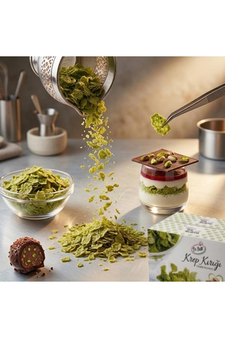 Krep Kırığı Antep Fıstıklı 1 Kg Pastacılık Ve Tatlı Süsleme Ürünü