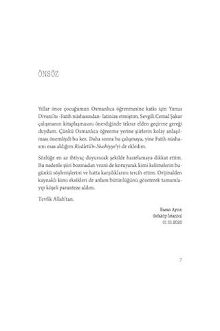 Risaletü N-nushiyye Ve Divan