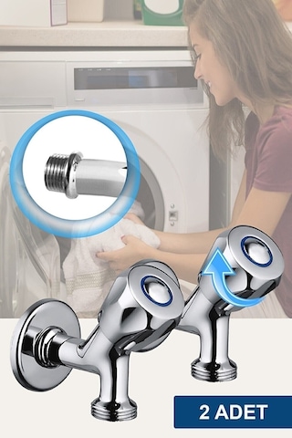 Lupobıanco 2 Adet Çamasır Makinesi Musluğu Ayna Çok Renkli