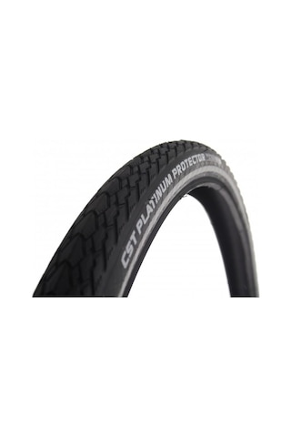 Cst Platinium Protector Zırhlı Dış Lastik C1920 700X35-700X35-Std Siyah - Yeşil