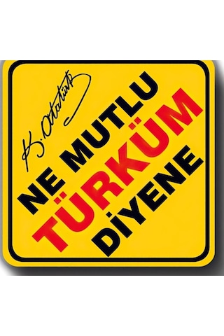 Ne Mutlu Türküm Diyene Oto Stickeri Yapıştırma