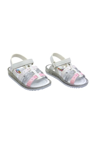 Wendy K-37 Kız Çocuk Günlük Sandalet Beyaz Siyah