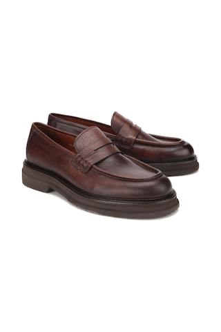 Hotiç Erkek Deri Kahverengi Yumuşak Dokulu Kalın Tabanlı Klasik Loafer 02ayh312160a480 02ayh312160a480 Kahverengi