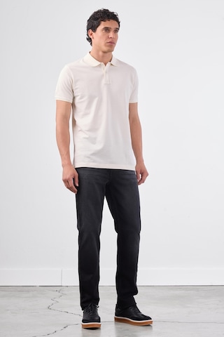 Dufy Beyaz Düz Erkek T-shirt - Slim Fit Beyaz
