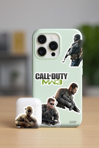 Call Of Duty Video Oyun Telefon Laptop Yapışkanlı Folyo Sticker Paketi 20 Adet Çok Renkli