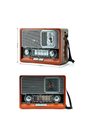 Northcity Vintage Bluetooth Radyo - Taşınabilir Nostaljik Hoparlör