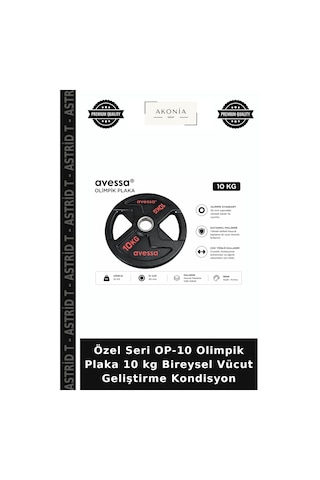 Özel Seri Op-10 Olimpik Plaka 10 Kg Bireysel Vücut Geliştirme Kondisyon
