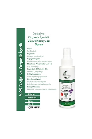 Organik ve Doğal İçerikli Vücut Koruyucu Bebek Çocuk ve Yetişkin Sprey 100 Ml Ve Güneş Kremi 50 Ml