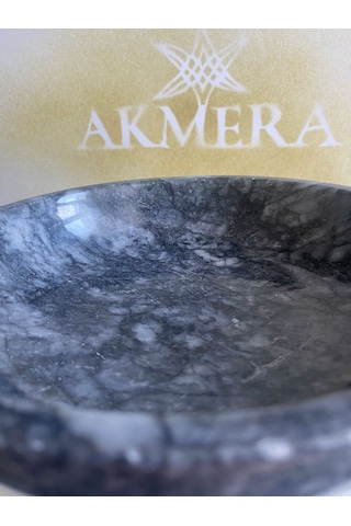 Akmera Home Mermer Ayaklı Sunumluk Gri