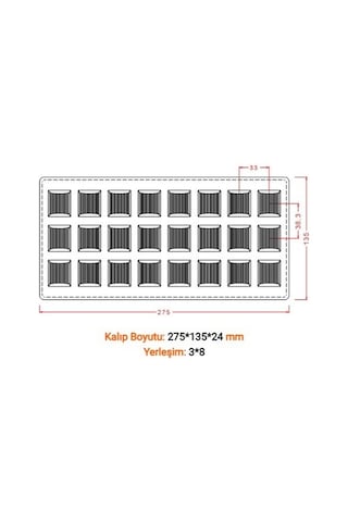 Hobs Pasta Madlen Kod 21 Çikolata Kalıbı Diğer