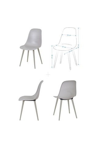 Vilinze Tilia Plastik Bahçe Balkon Bistro Seti Katlanır Masa 60 60 Cm 1+4 Set Bej
