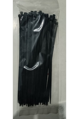 Pemsan 4.8x300 Plastik Cırt Kelepçe Kablo Bağı Siyah 100'lu Paket