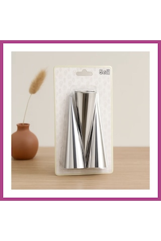 Gees Global Metal Pasta Dekorasyon Kalıbı 3'lü Çap 3.4 Cm X 12 Cm Gbzs Diğer