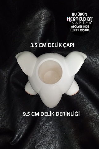 Dekoratif Fil Saksı / Kalemlik Dekoratif Masaüstü Obje %100 Taş Tozu