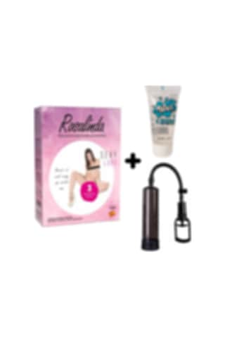 Truva Shop Rosalinda 3 Işlevli Kaliteli Şişme Bebek +Penis Vakum Pompası+Jel