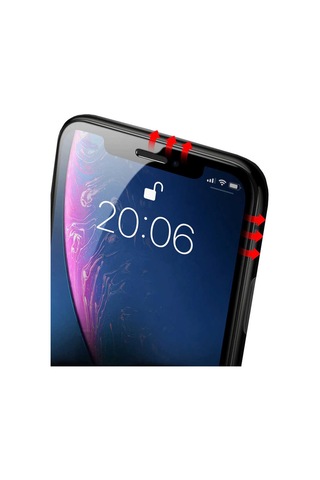 Noktaks - Apple Uyumlu iPhone X - Ekran Koruyucu Davin 5d Cam Koruma - Şeffaf