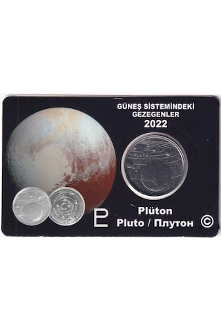 2022 Güneş Sistemindeki Gezegenler Serisi "plüton" Hatıra Para Özel Kitinde