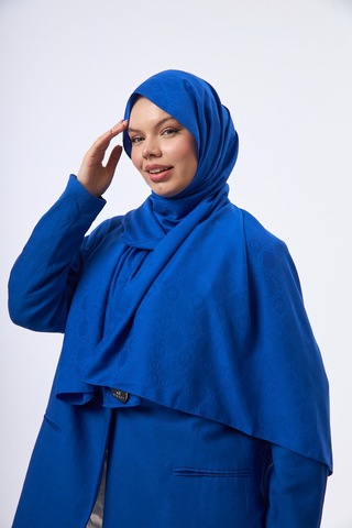 Mirsoy Scarf Mir Modern Desen Şal Mavi